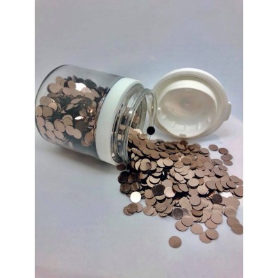 Glitter Discs 5mm Bronze 25g